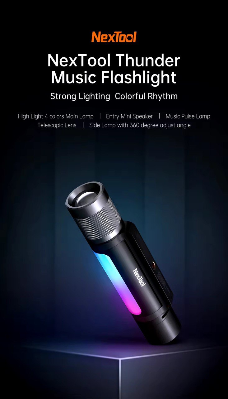 Multifunctional flashlight 12 in 1